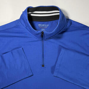 Blue Kenneth Cole Quarter Zip Slim Fit sweatshirt‎ XXL